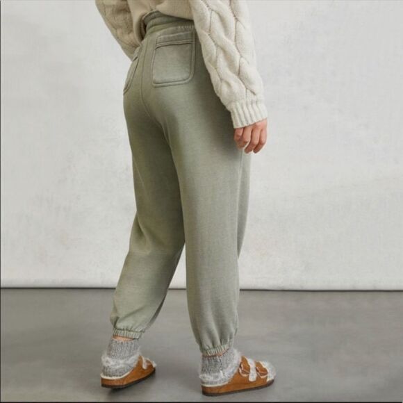 Anthro Camilla Light Olive Knit Joggers - Picture 3 of 5
